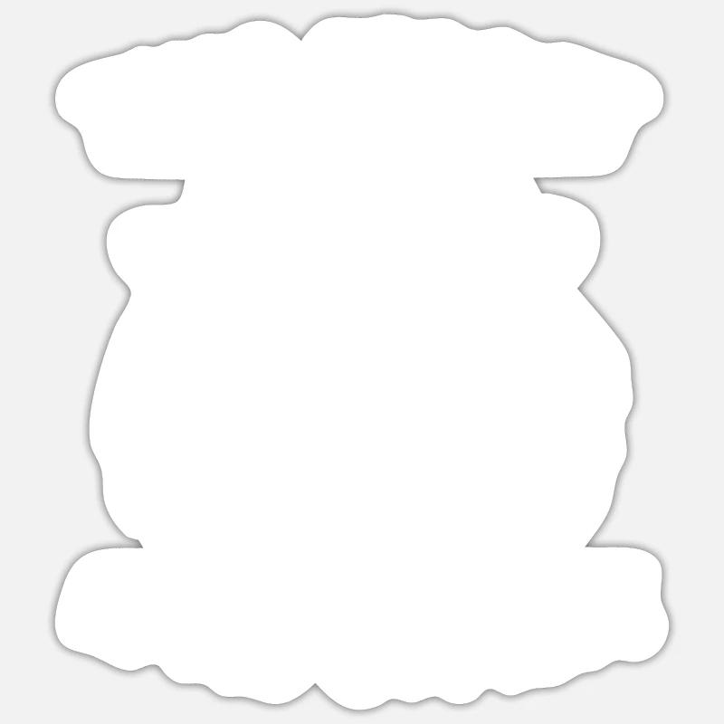 Ferret polecat - Sticker size S (10 x 10 cm) - white matte