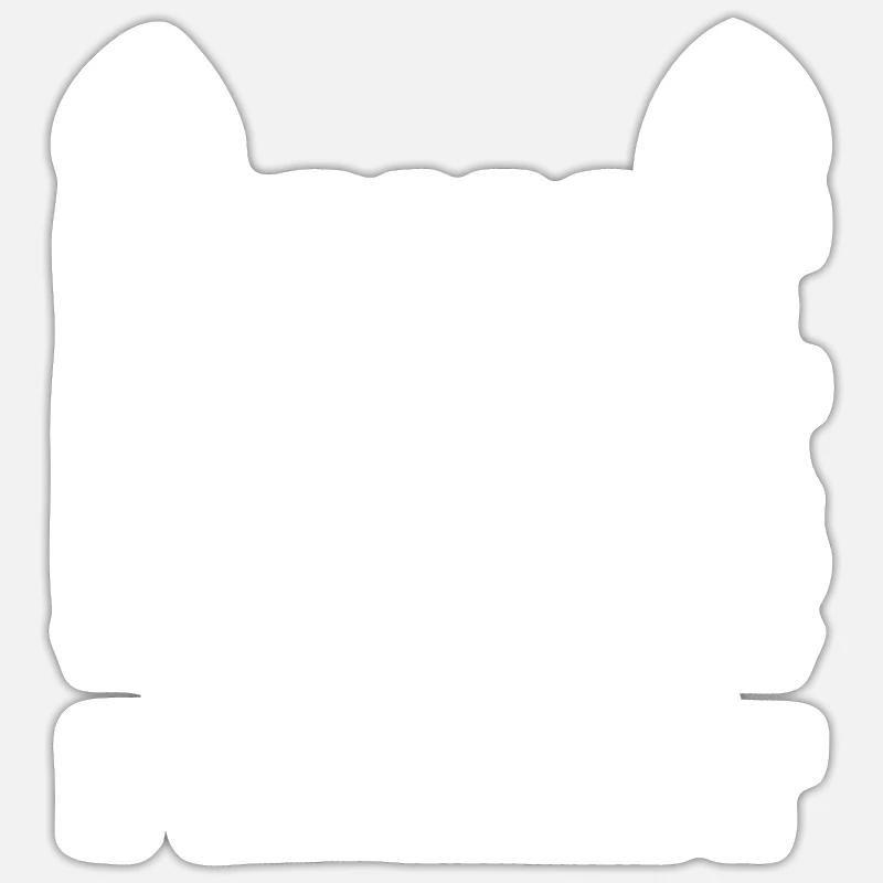 Ferret polecat - Sticker size S (10 x 10 cm) - white matte