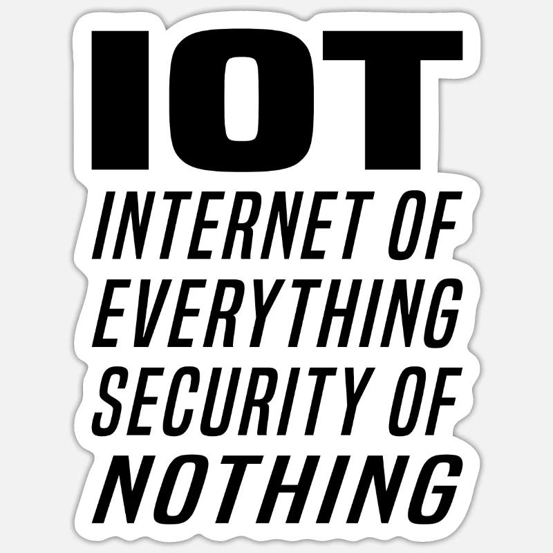 Internet Des Objets IOT Programmeur Admin IT Sticker taille S (10 x 10 cm)