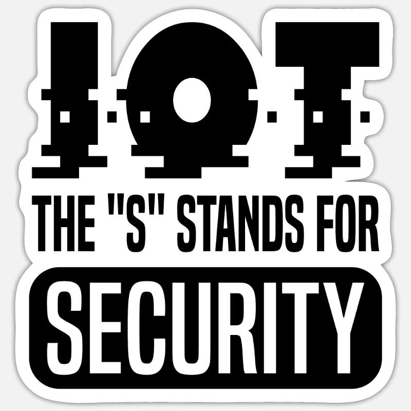 Internet Of Things IOT Programmierer Admin IT Sticker Größe S (10 x 10 cm)