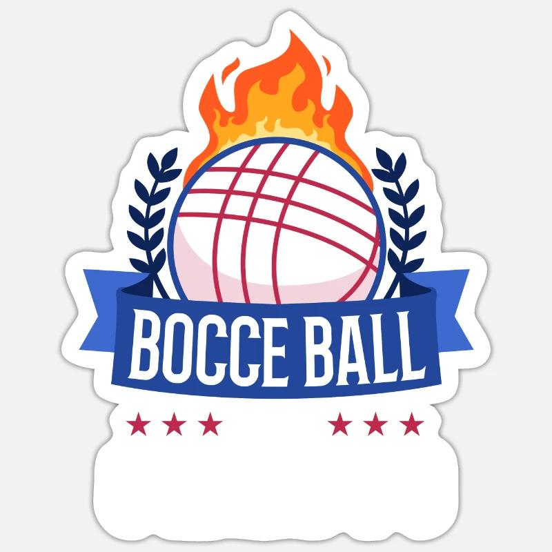 Bocce is my cardio - Sticker size S (10 x 10 cm) - white matte
