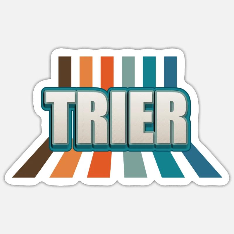 Triererin Trierer Trier - Sticker Größe S (10 x 10 cm) - Mattweiß