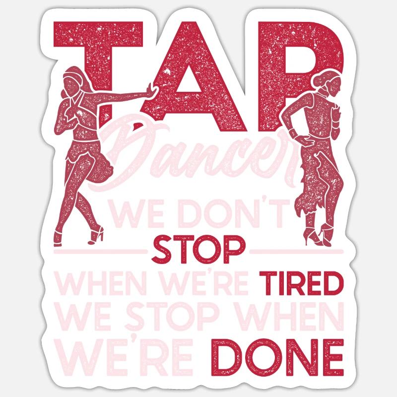 Stepper Tap Dancer Tap Dance Tap Dancer Sticker taille S (10 x 10 cm)