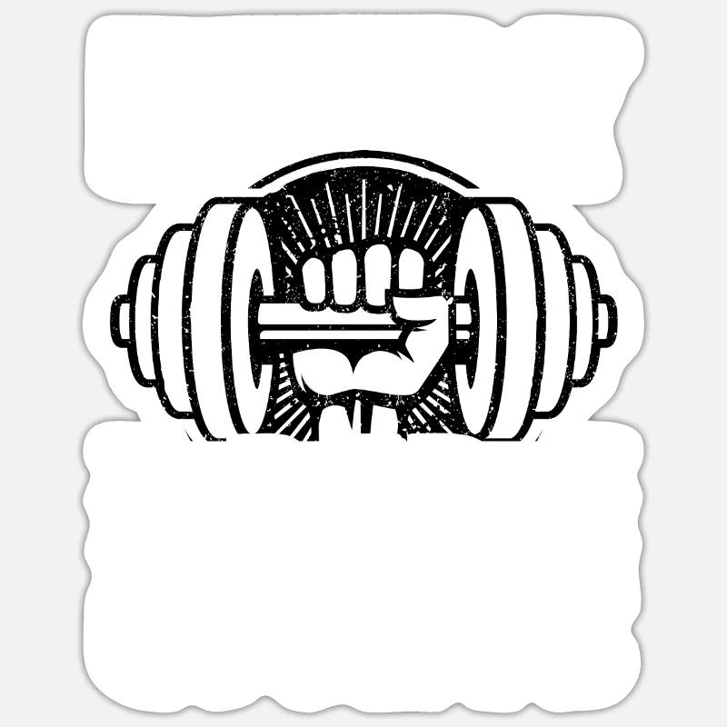 Every Rep Counts Workout Training Weight Lifting Sticker Größe S (10 x 10 cm)