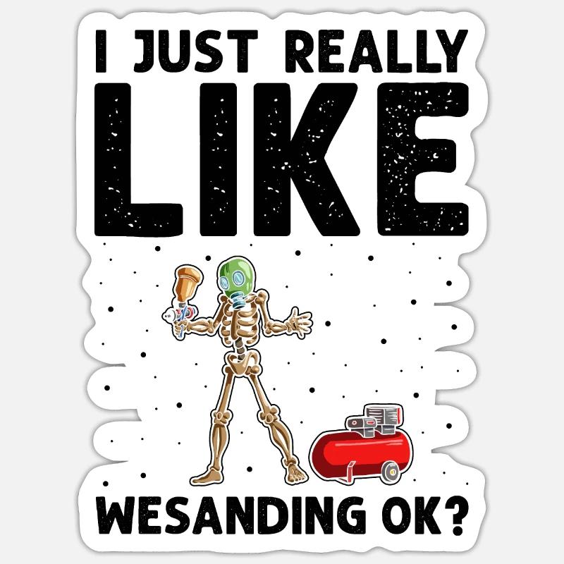 Car painter offer for body technicians Sticker size S (10 x 10 cm)