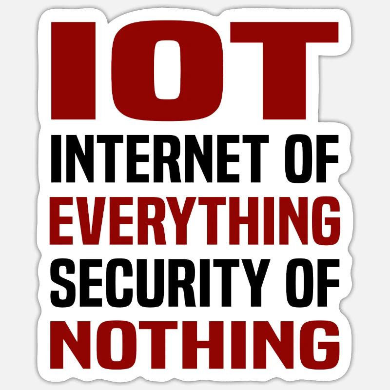 Internet Of Things IOT Programmierer Admin IT Sticker Größe S (10 x 10 cm)