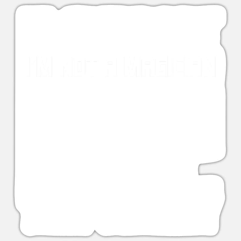 Drôle d’ingénieur informatique de support informatique - Sticker taille S (10 x 10 cm) - blanc mat