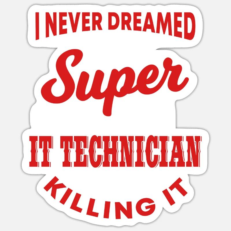 IT Support Sticker Größe S (10 x 10 cm)