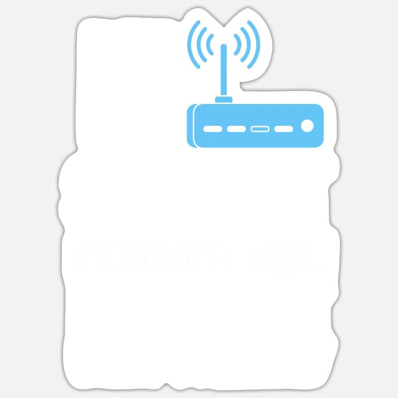 IT Support Computer Liebhaber - Sticker Größe S (10 x 10 cm) - Mattweiß