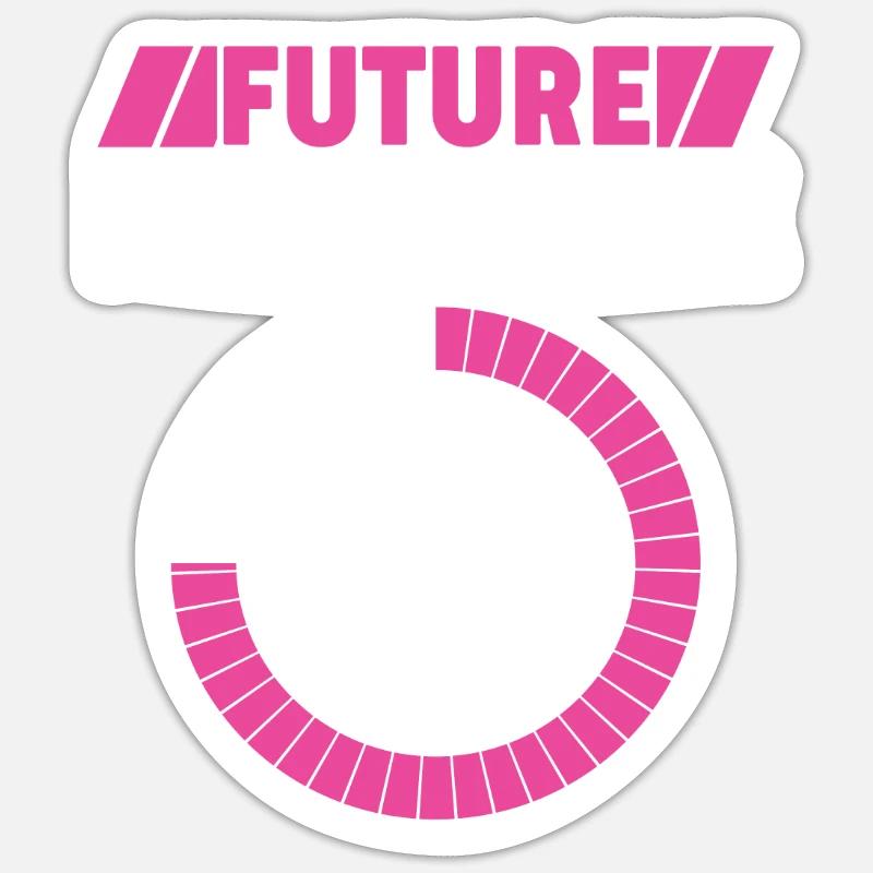 Future Retraitée Sticker taille S (10 x 10 cm)