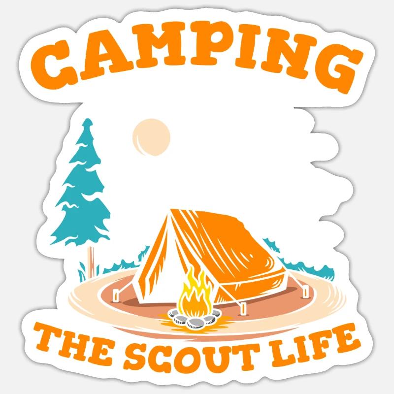 Boy Scout Cool - Sticker taille S (10 x 10 cm) - blanc mat