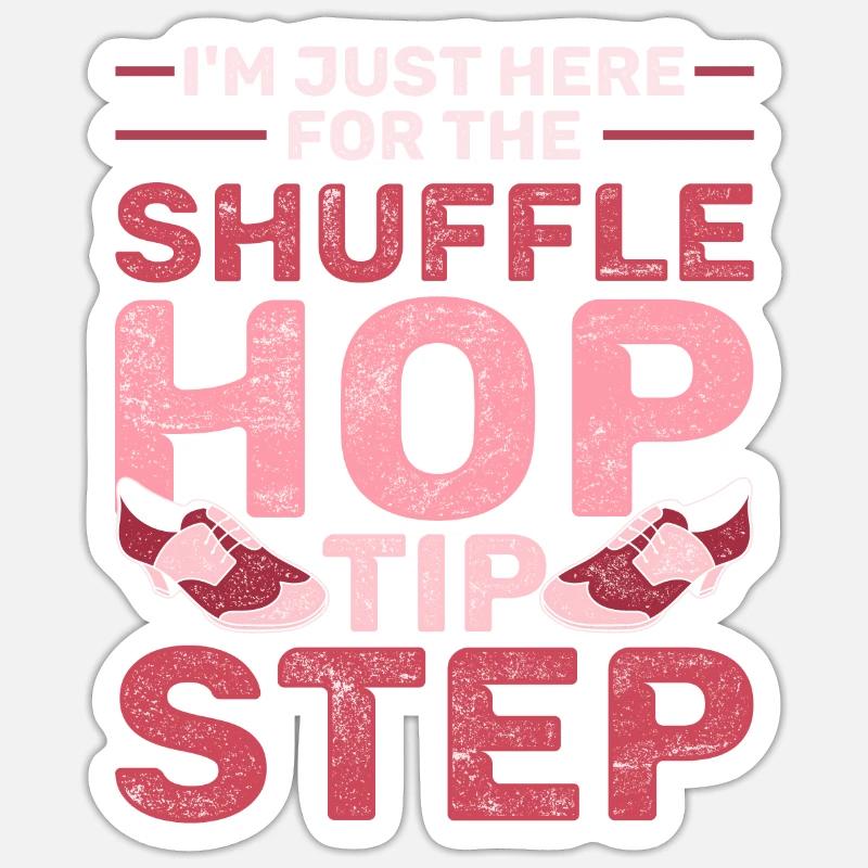 Stepptanz Stepptänzer Stepptänzerin Stepper - Sticker Größe S (10 x 10 cm) - Mattweiß
