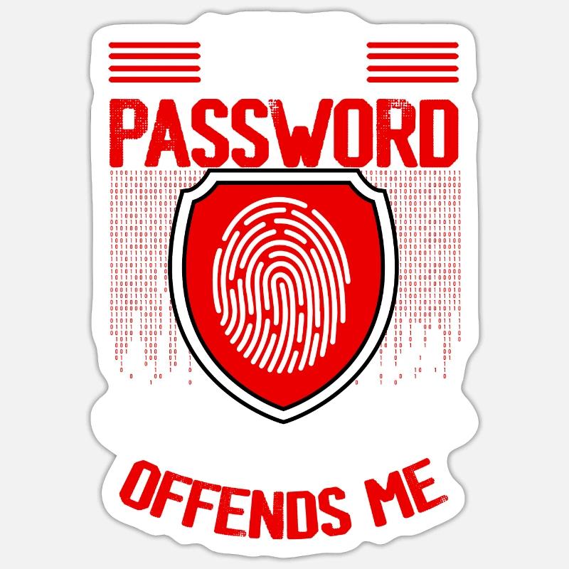 Cybersecurity, Hacking, IT - Sticker size S (10 x 10 cm) - white matte