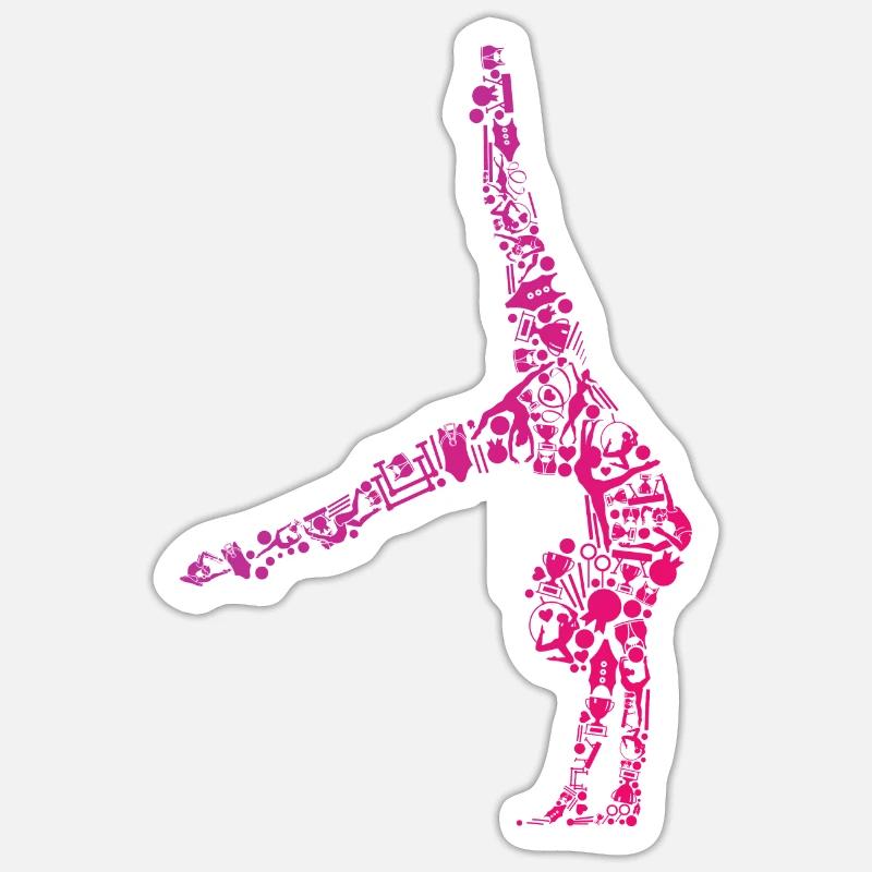 Rhythmic Gymnastics - Sticker size S (10 x 10 cm) - white matte