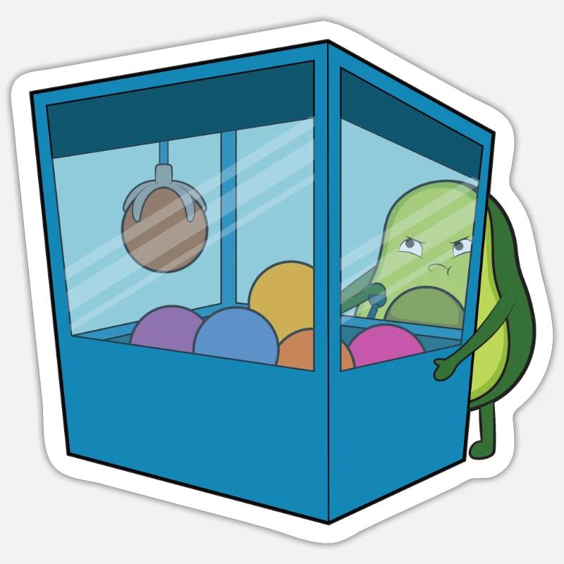 Machine à sous Avocado Sticker taille S (10 x 10 cm)