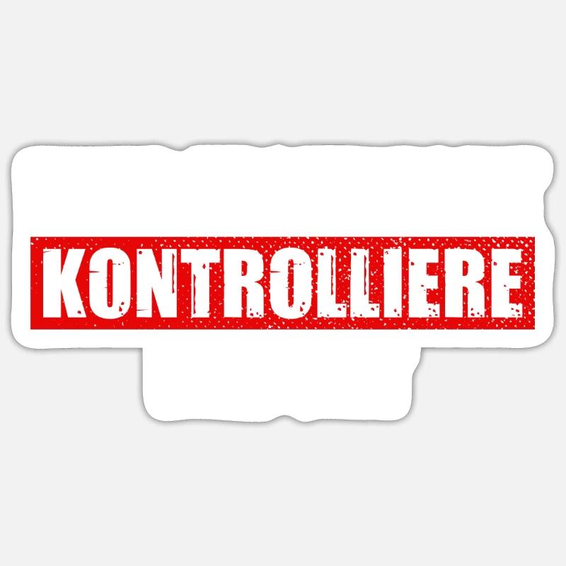 Kontrolliere den Ort Ortskontrollfahrt OKF Sticker Größe S (10 x 10 cm)