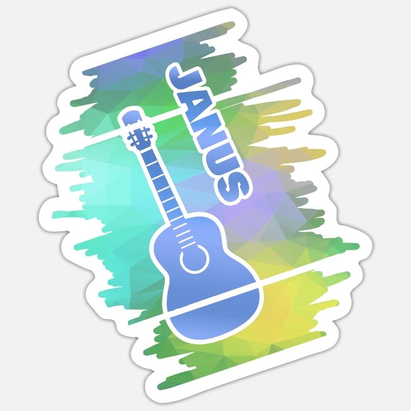 Cadeau pour Janus - Sticker taille S (10 x 10 cm) - blanc mat