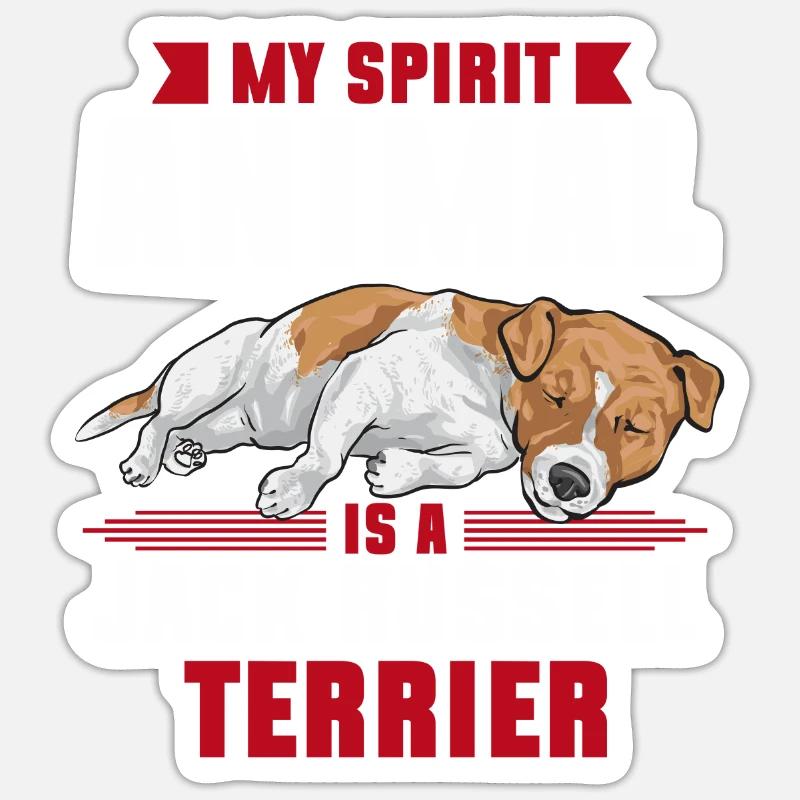 Jack Russell Terrier - Sticker size S (10 x 10 cm) - white matte