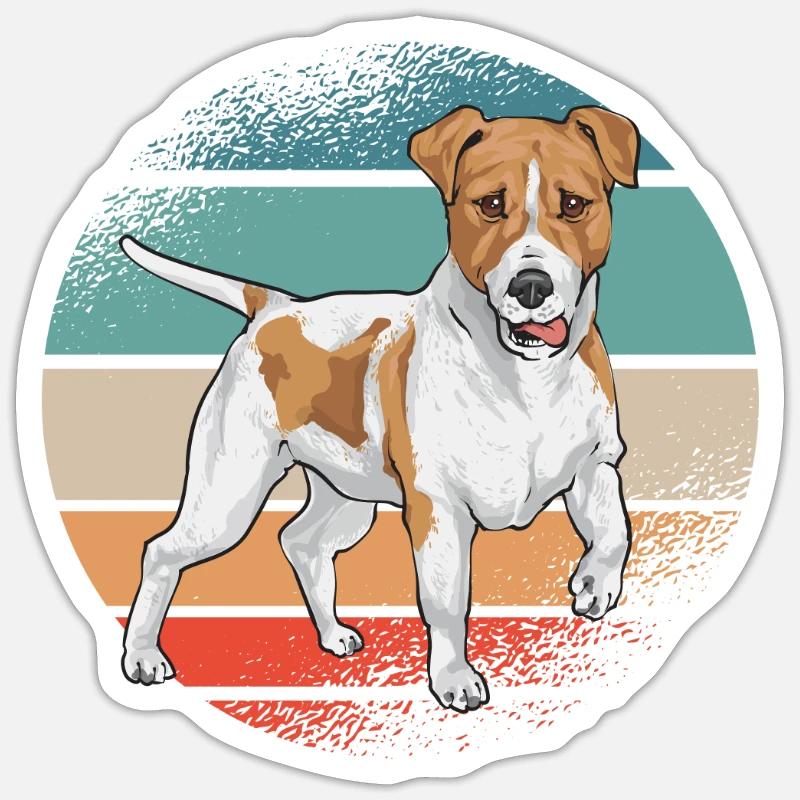 Jack Russell Terrier - Sticker size S (10 x 10 cm) - white matte