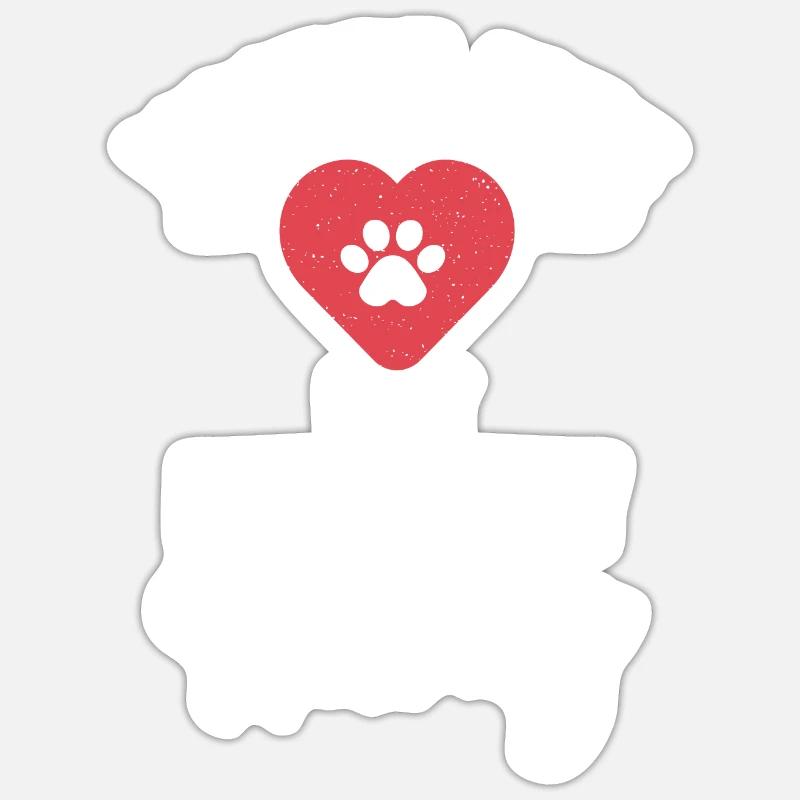 Husky-Hunde-Geschenke - Sticker Größe S (10 x 10 cm) - Mattweiß