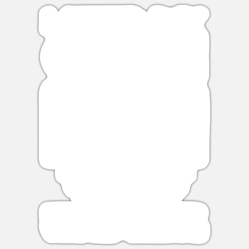 Missionnaire mormon SDJ - Sticker taille S (10 x 10 cm) - blanc mat