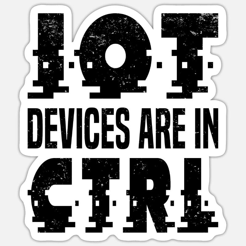 Internet Of Things IOT Programmierer Admin IT Sticker Größe S (10 x 10 cm)