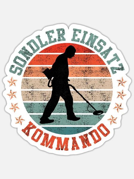 Sondler Einsatz Kommando Schrottsammler - Sticker Größe S (10 x 10 cm) - Mattweiß