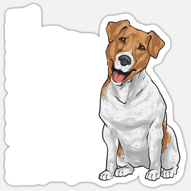 Jack Russell Terrier - Sticker size S (10 x 10 cm) - white matte