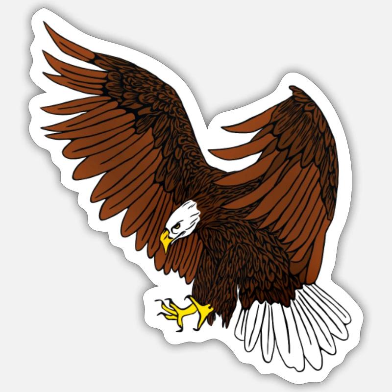 Aigle - Sticker taille S (10 x 10 cm) - blanc mat