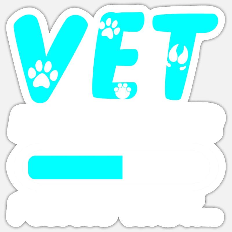 Vet In Progress, Please Wait 4 Sticker Größe S (10 x 10 cm)