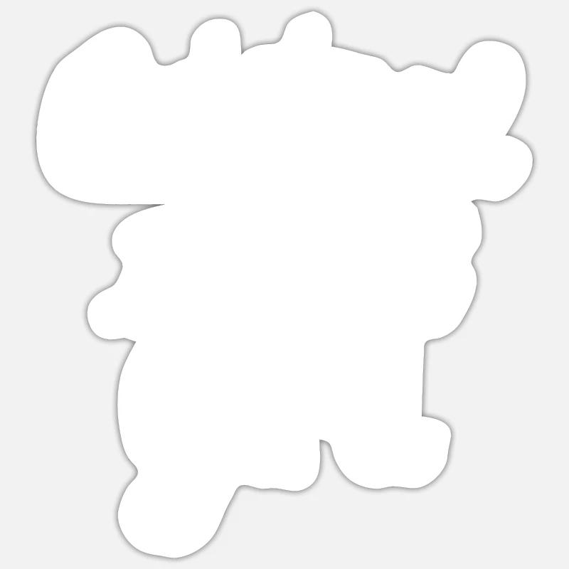 Original 100% Gerd - Sticker Größe S (10 x 10 cm) - Mattweiß