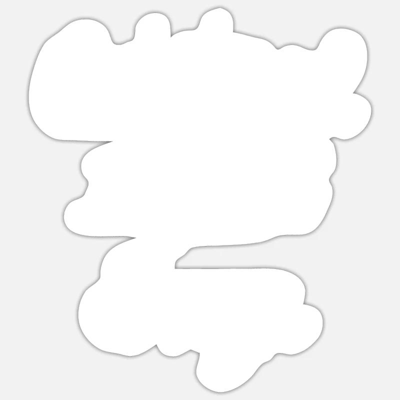 Original 100% Inge - Sticker size S (10 x 10 cm) - white matte
