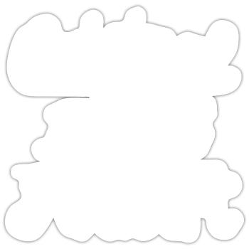 Original 100% Hubert - Sticker size S (10 x 10 cm) - white matte - Front
