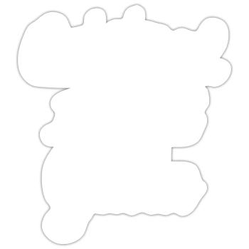 Original 100% Guido - Sticker size S (10 x 10 cm) - white matte - Front