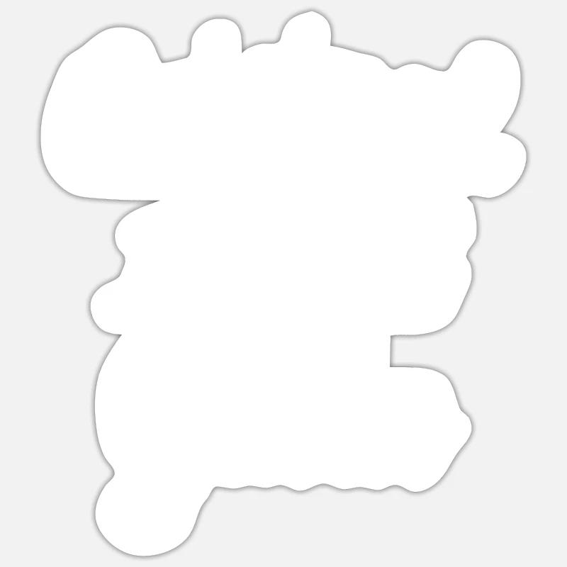 Original 100% Guido - Sticker taille S (10 x 10 cm) - blanc mat
