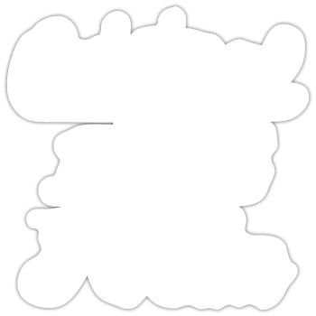 Original 100% Heiko - Sticker taille S (10 x 10 cm) - blanc mat - Devant