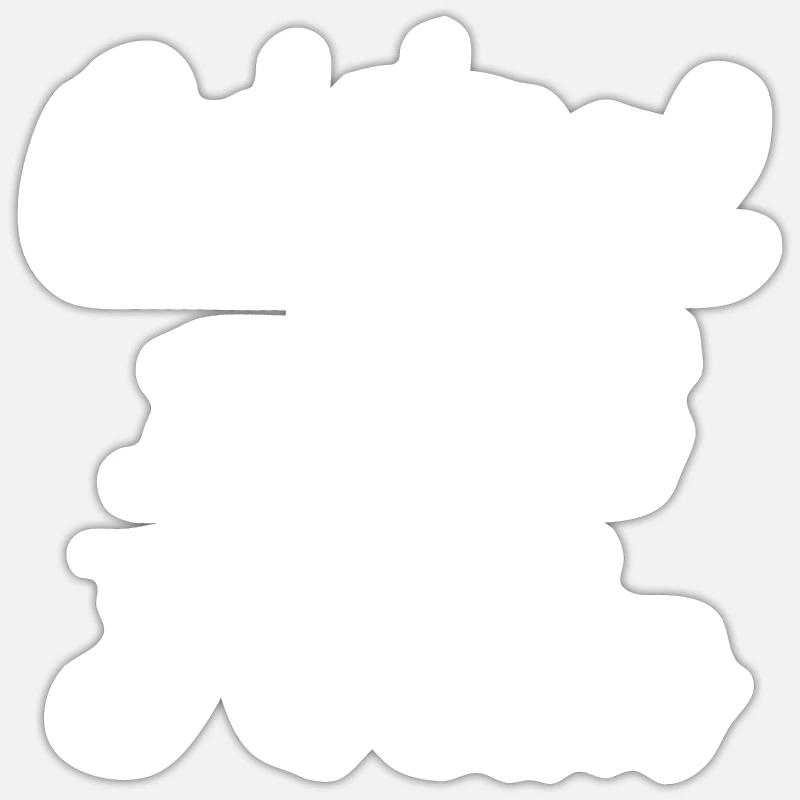 Original 100% Heiko - Sticker Größe S (10 x 10 cm) - Mattweiß