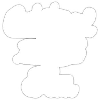 Original 100% Ida - Sticker size S (10 x 10 cm) - white matte - Front