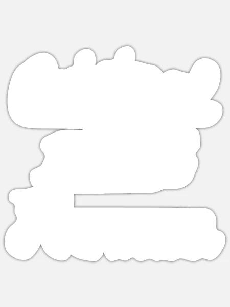 - Sticker taille S (10 x 10 cm) - blanc mat