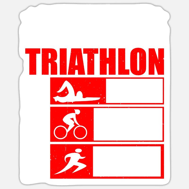 C’est comme un triathlon sans vélo de natation et courir 3 Sticker taille S (10 x 10 cm)