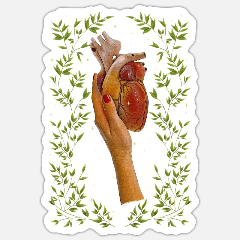 Whimsigoth Weirdcore Cottagecore Hand Sticker size S (10 x 10 cm)