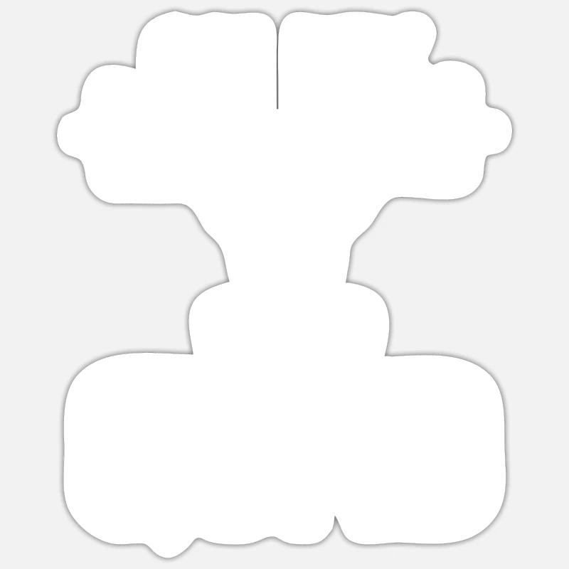 Oh mon Quad - - Sticker taille S (10 x 10 cm) - blanc mat