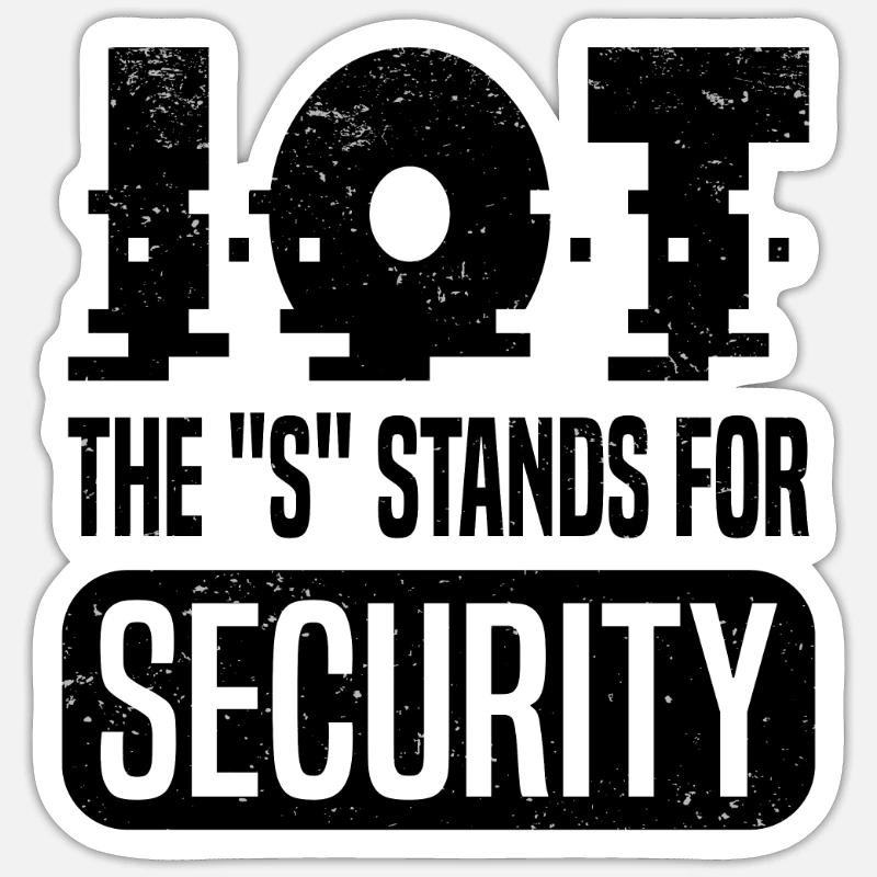 Internet Of Things IOT Programmierer Admin IT - Sticker Größe S (10 x 10 cm) - Mattweiß