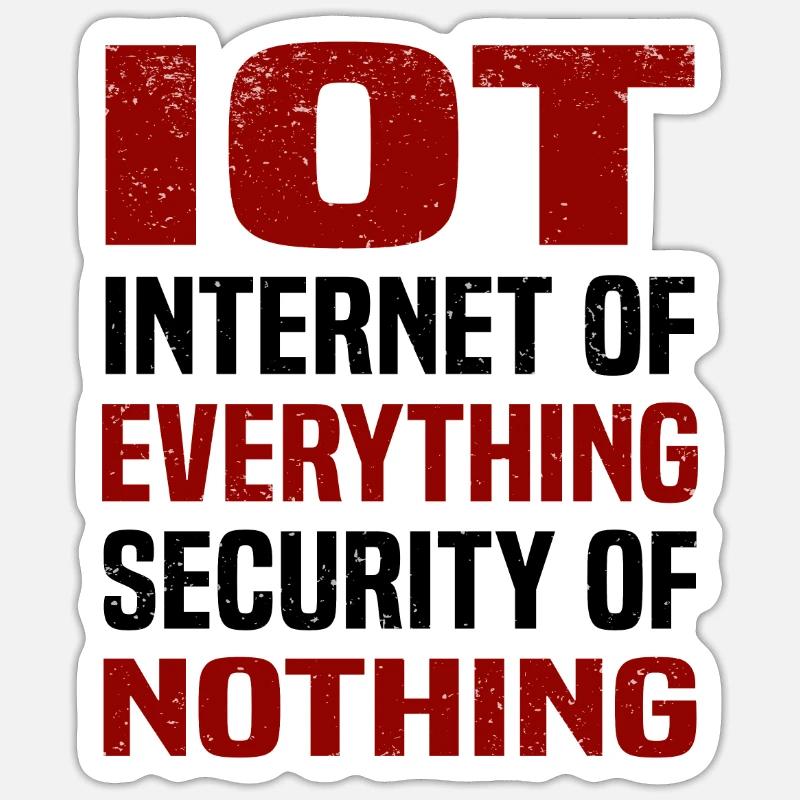 Internet Of Things IOT Programmierer Admin IT Sticker Größe S (10 x 10 cm)