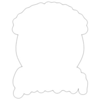 Brides fabulous grandmother - Sticker Größe S (10 x 10 cm) - Mattweiß - Vorne