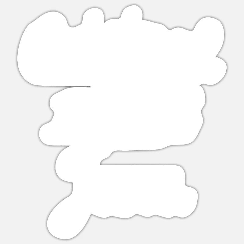 Original 100% Jana - Sticker taille S (10 x 10 cm) - blanc mat