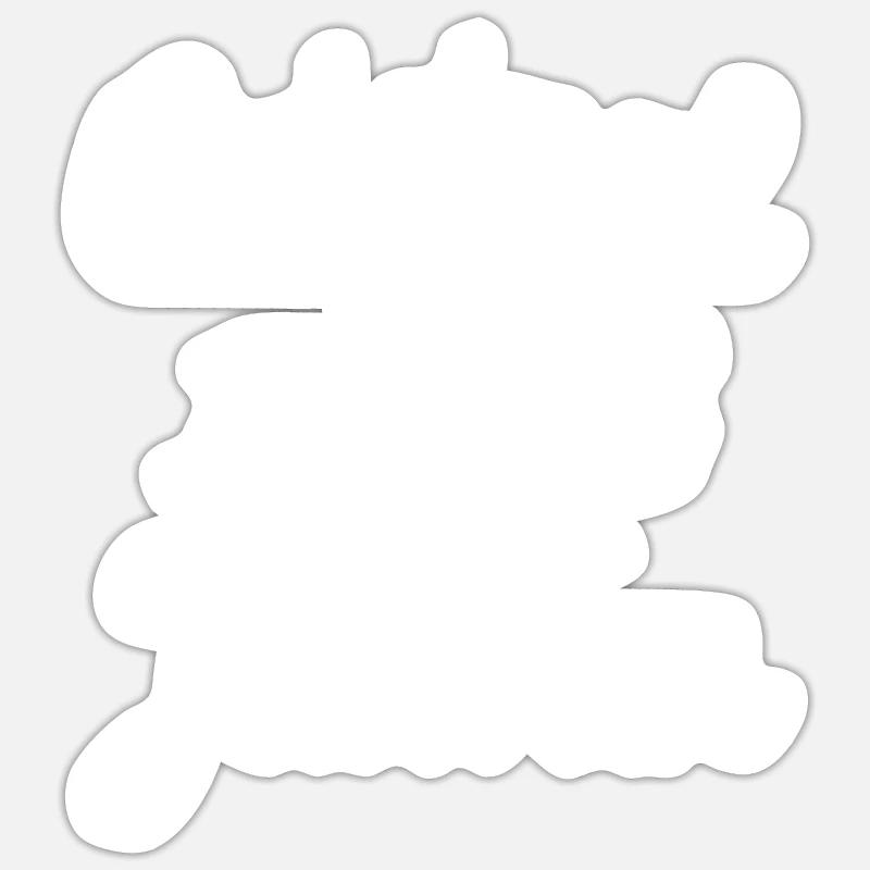 Original 100% Jasmin - Sticker taille S (10 x 10 cm) - blanc mat