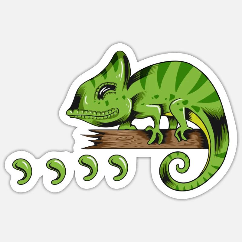 Lizard Reptile Holder Gecko Lizard Lizard Lizard Design Sticker size S (10 x 10 cm)