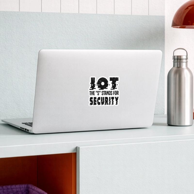 Internet Des Objets IOT Programmeur Admin IT Sticker taille S (10 x 10 cm)