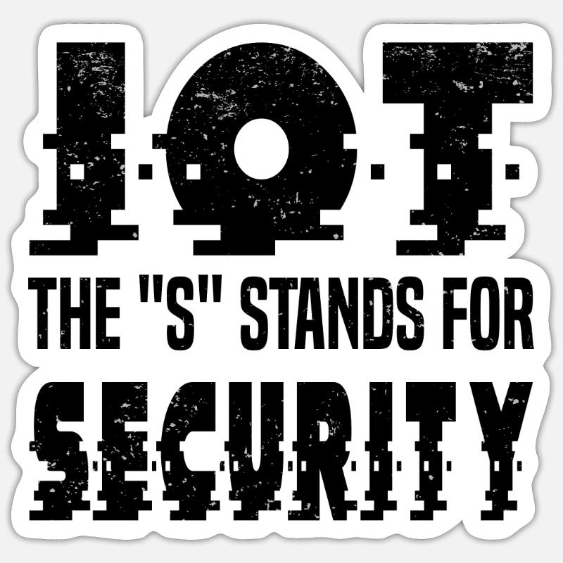 Internet Of Things IOT Programmierer Admin IT Sticker Größe S (10 x 10 cm)